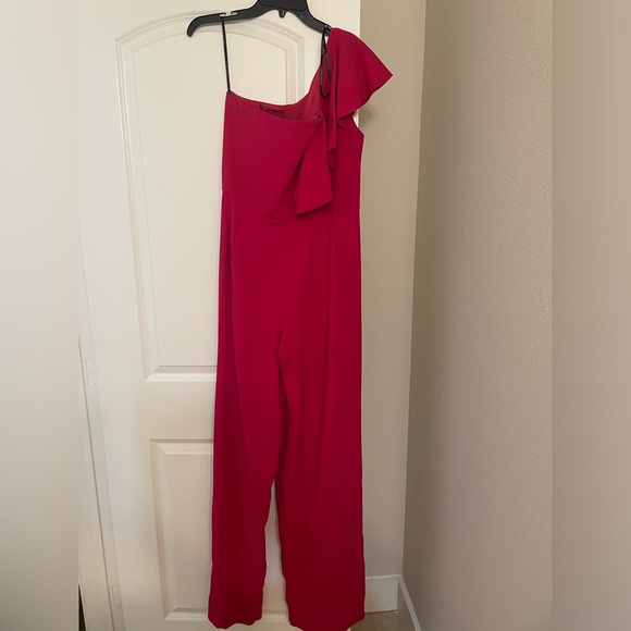 Black Halo Red Jumpsuit - Picture 3 of 5